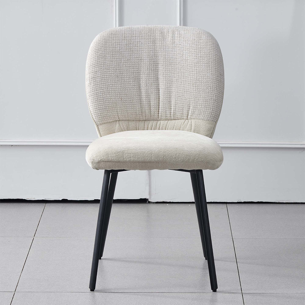 LivaraHome Milo Chenille Upholstered Dining Chairs (Set of 2)
