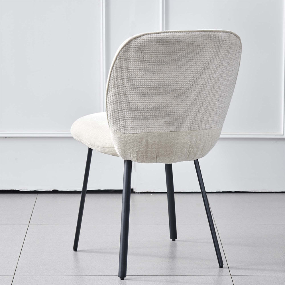 LivaraHome Milo Chenille Upholstered Dining Chairs (Set of 2)