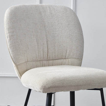 LivaraHome Milo Chenille Upholstered Dining Chairs (Set of 2)