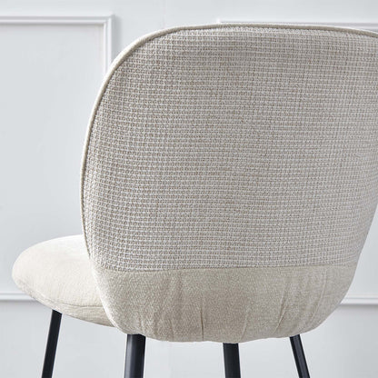 LivaraHome Milo Chenille Upholstered Dining Chairs (Set of 2)