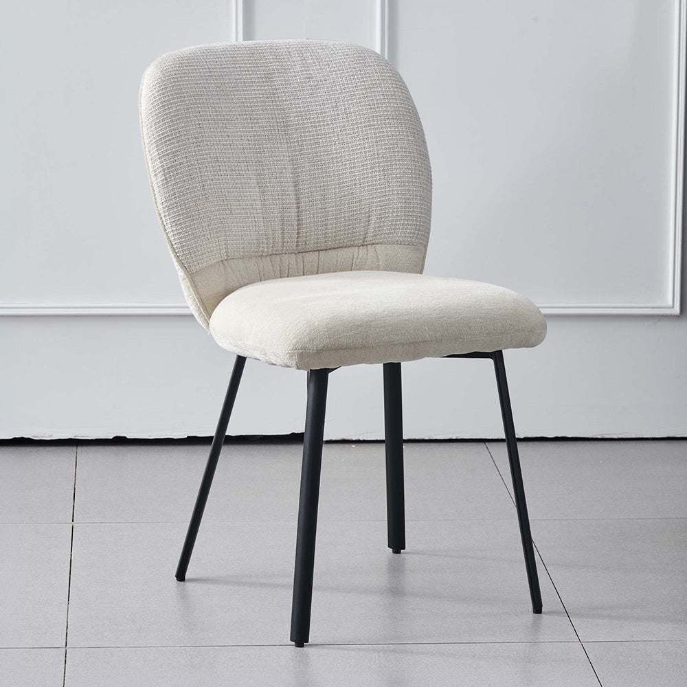 LivaraHome Milo Chenille Upholstered Dining Chairs (Set of 2)