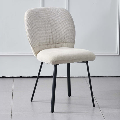 LivaraHome Milo Chenille Upholstered Dining Chairs (Set of 2)