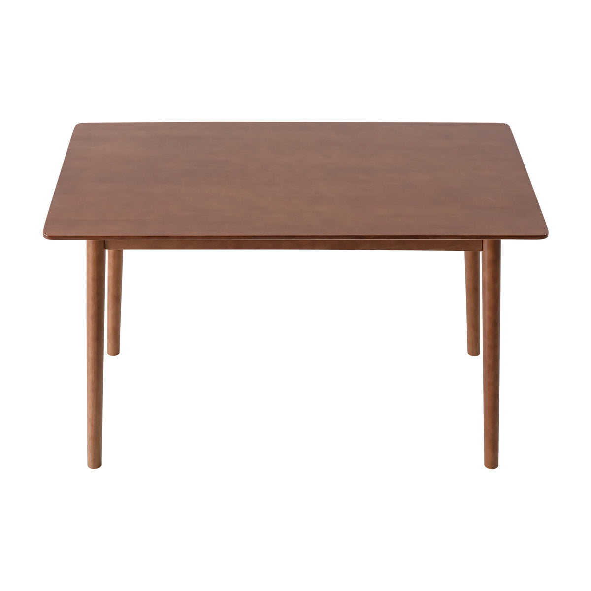 LivaraHome Nor 6 Seater Solid Rubberwood Dining Table - Walnut