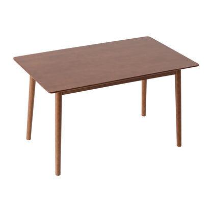 LivaraHome Nor 6 Seater Solid Rubberwood Dining Table - Walnut