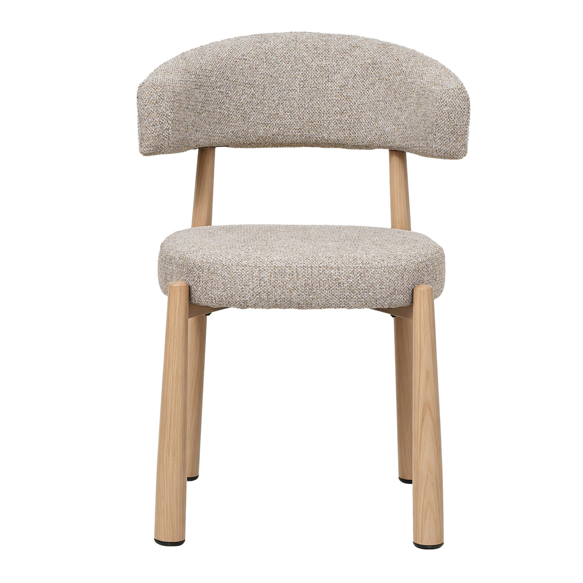 LivaraHome Rosa Chenille Upholstered Dining Chairs (Set of 2) - Metal Frame