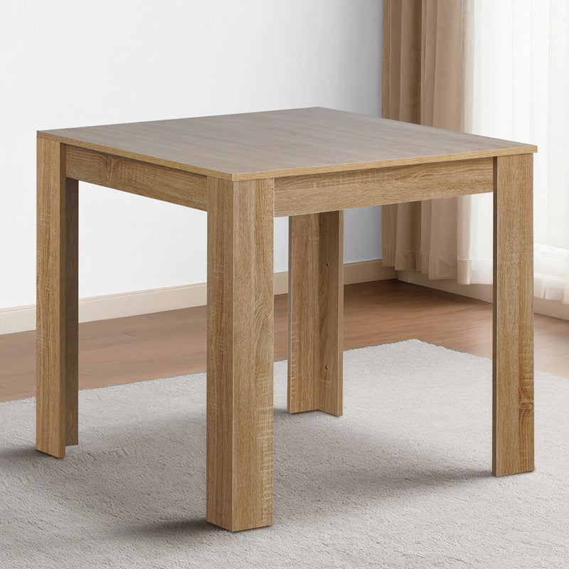 LivaraHome Olson Square Dining Table Natural Kitchen Table for 2-4