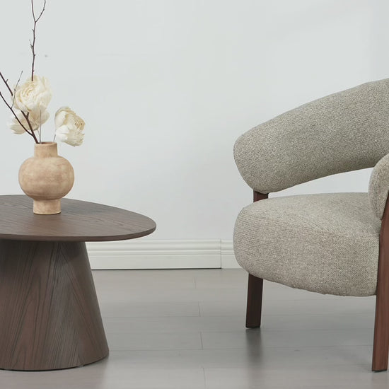 LivaraHome Embo Upholstered Armchair Modern Accent Comfy Chair