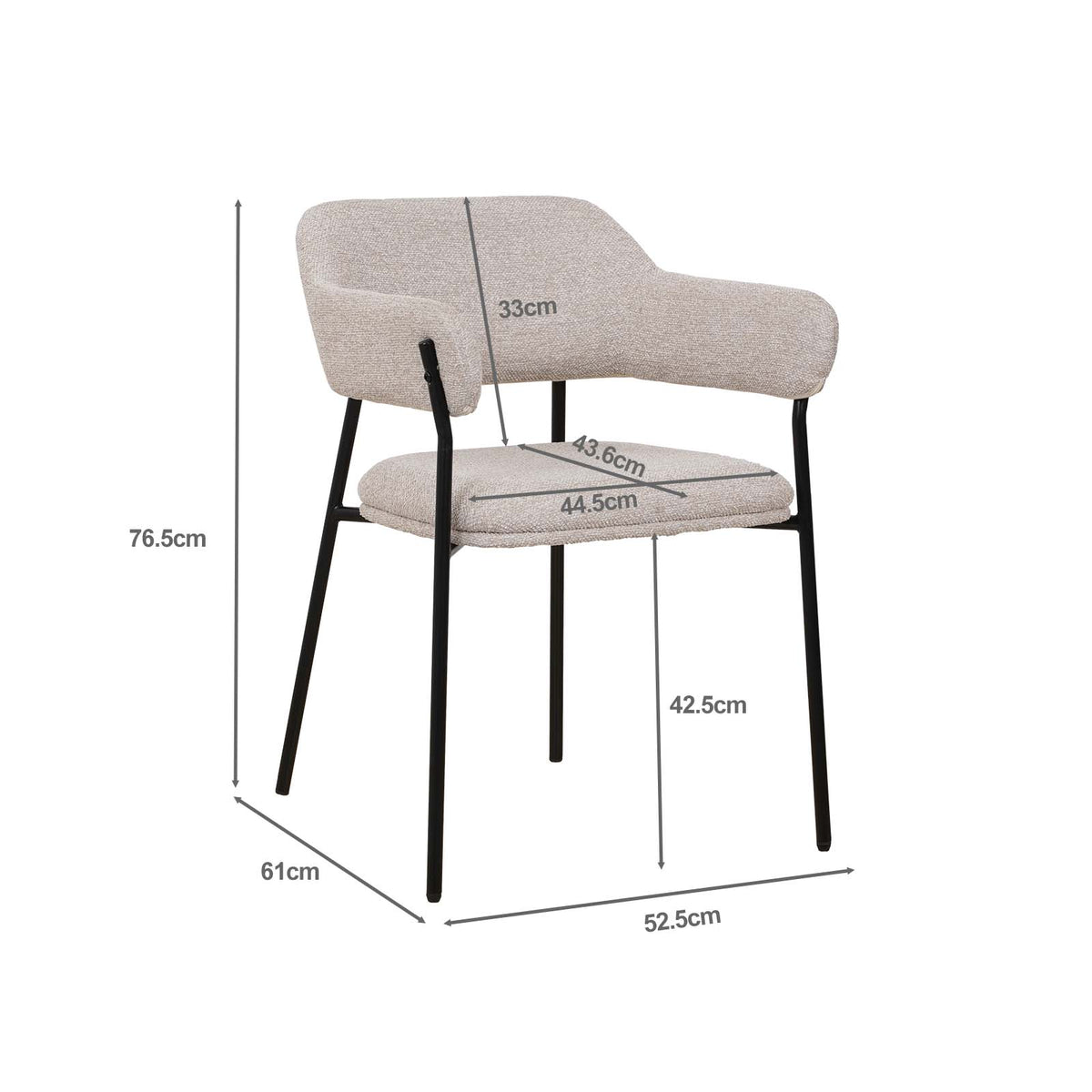 LivaraHome Wise Upholstered Modern Dining Chairs (Set of 2) - Beige