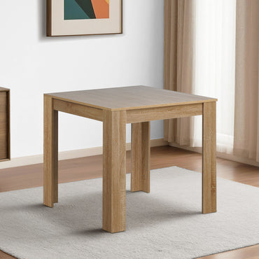 LivaraHome Olson Square Dining Table Natural Kitchen Table for 2-4